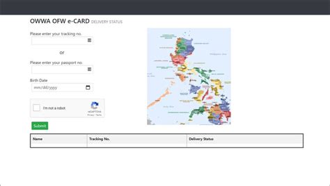 owwa ofw e-card delivery status